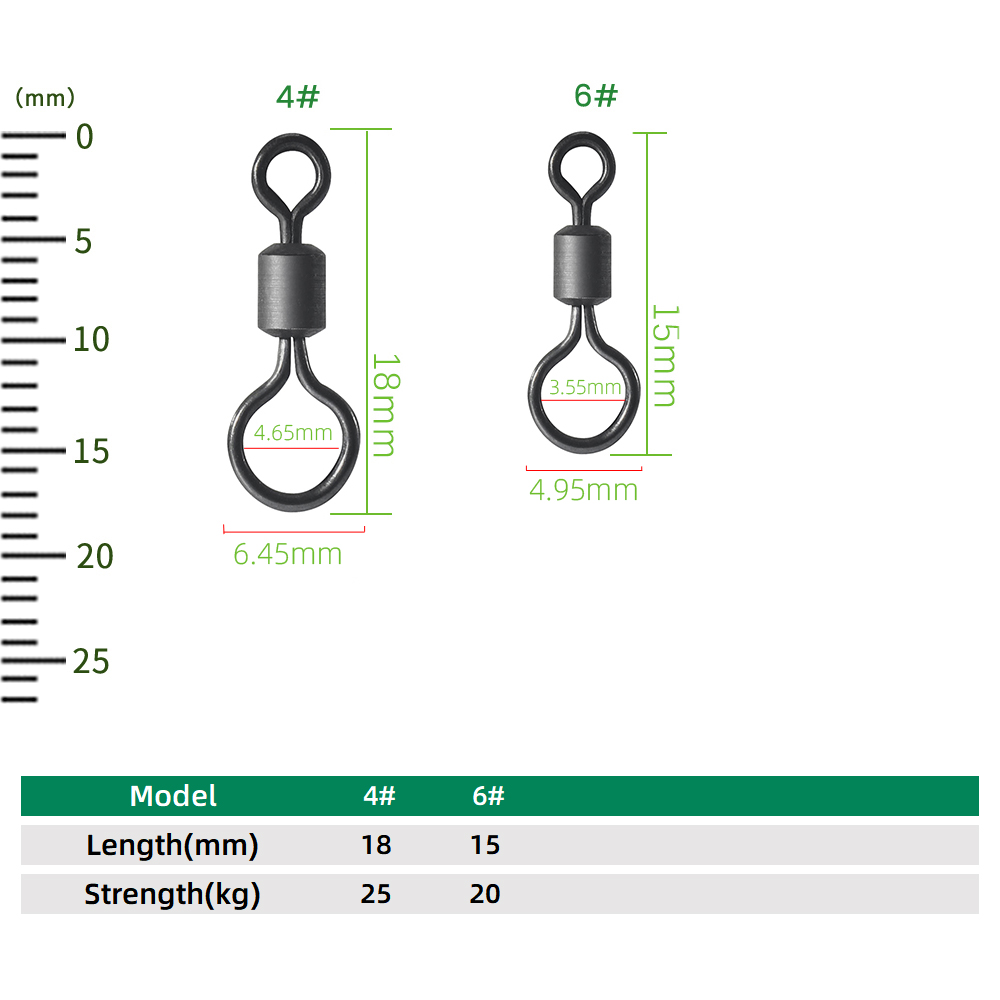 100pcs Carp Fishing Swivel Big - Fishing Equipment Carp 评论和价格