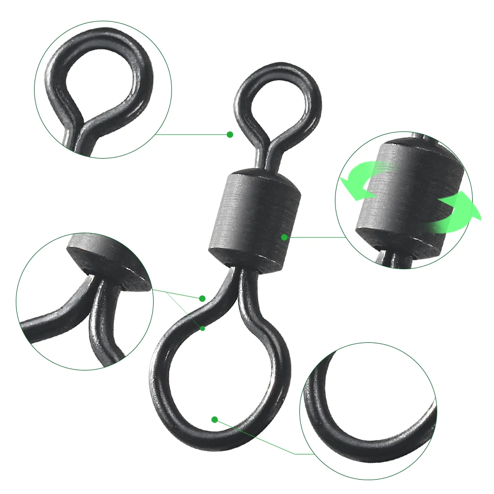 100pcs Carp Fishing Swivel Big - Fishing Equipment Carp 评论和价格